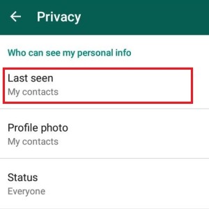 whatsapp trick to hide last seen