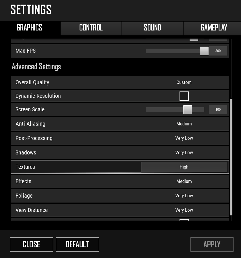 pubg pc settings