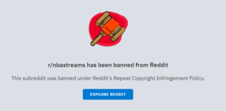 NBA Stream on Reddit Banned