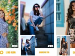 Auto blur background