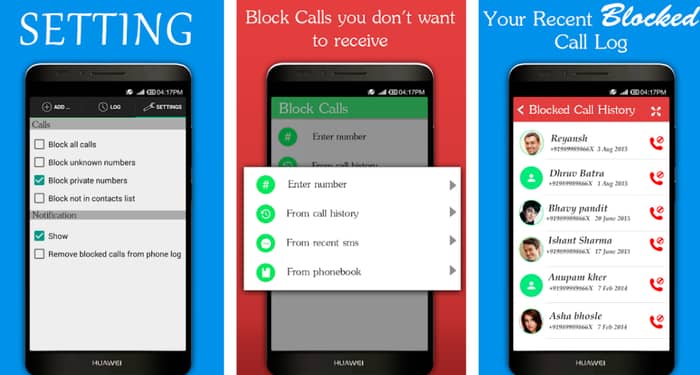 Block Calls & Block SMS