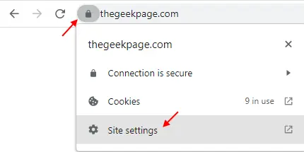 site settings 1 min