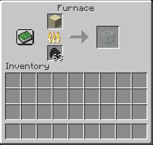 Smelting Sand in Furnace