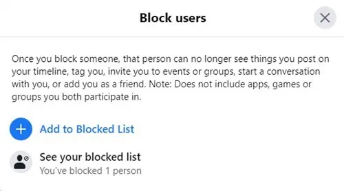 Block users