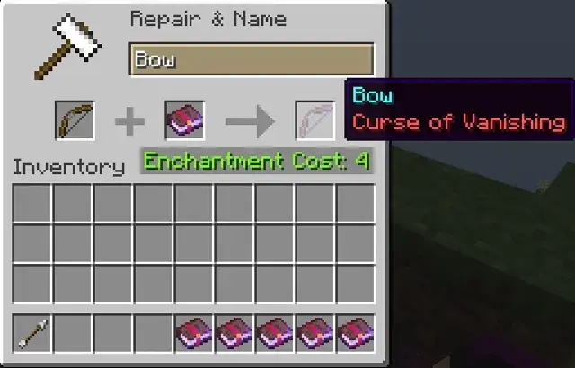 Curse of Vanishing on Bow